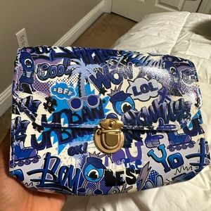 Graffiti Print Small Bag